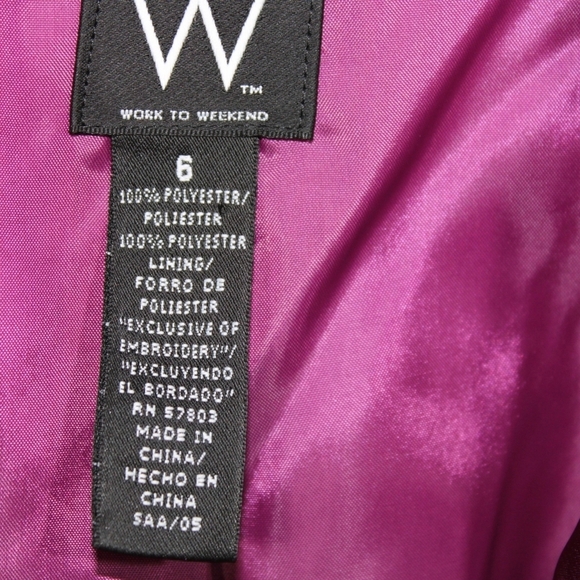 W Work to Weekend Quilted Blazer Jacket Size 6 - Picture 2 of 9